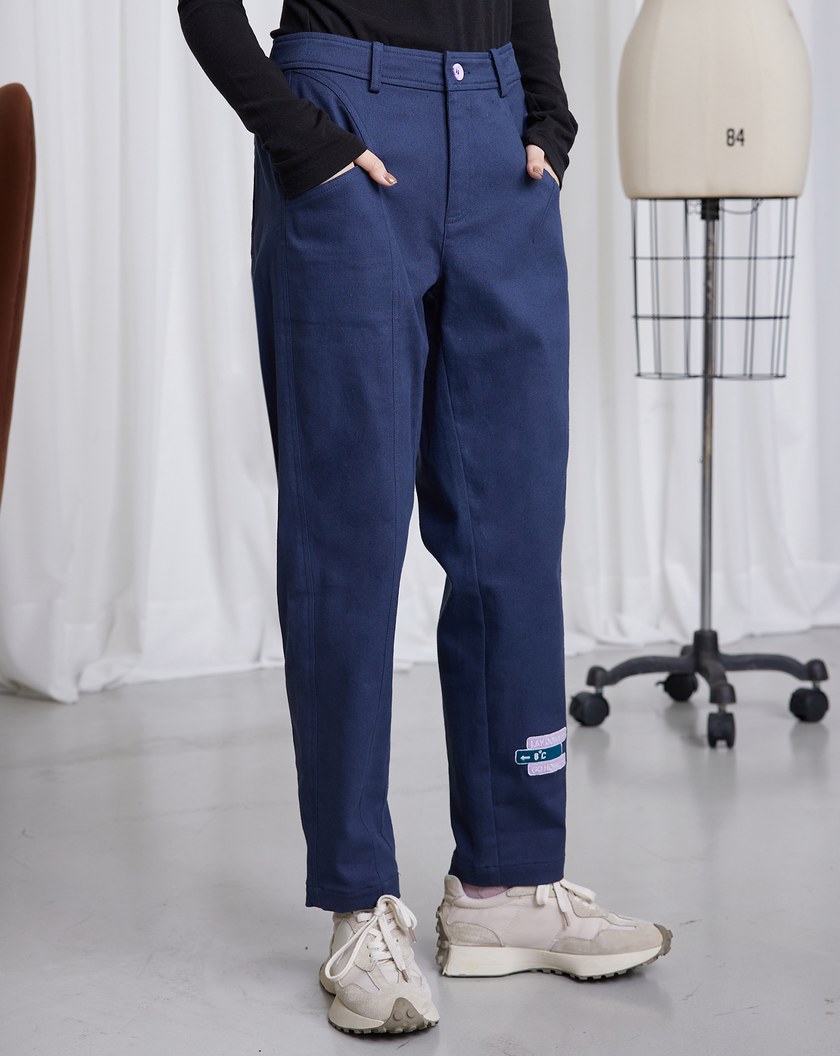 冬天不出門請在家後鬆緊長褲(兩色)