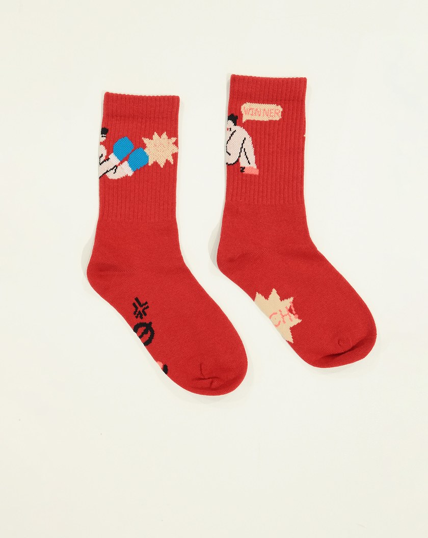 暴吉小人財運亨通長襪(三色)