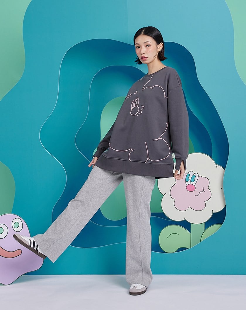 gozoxKINGJUN喔~DaDa長腿針織微喇叭褲(兩色)