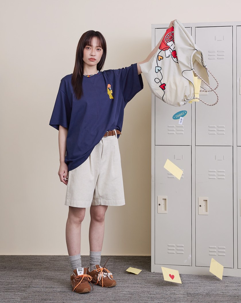 ➤gozox小虎❤️L-O-V-E塗鴉告白戀語T恤(兩色)