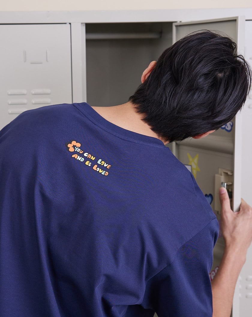 ➤gozox小虎❤️L-O-V-E塗鴉告白戀語T恤(兩色)