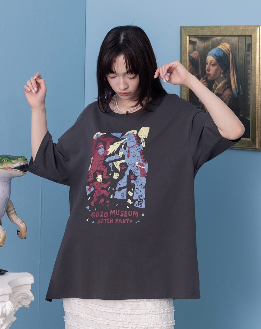 ➤博物館after party寬鬆涼感T恤(兩色)