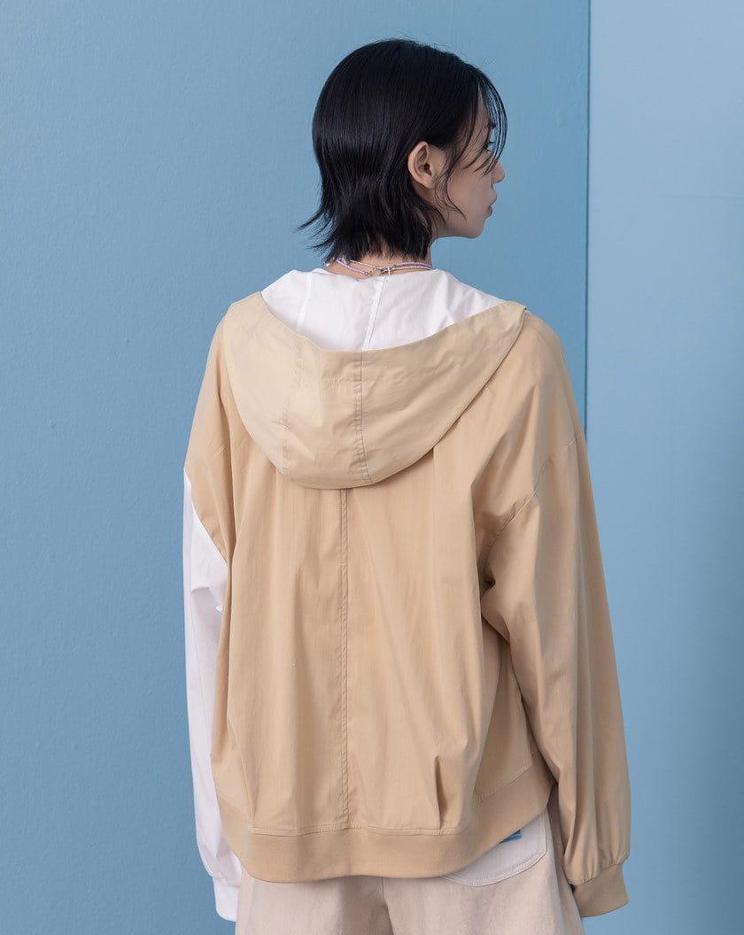 ➤gz拼接撞色運動連帽外套(兩色)