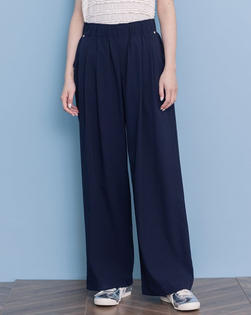 抗UV抗皺鬆緊涼感西裝褲(兩色)