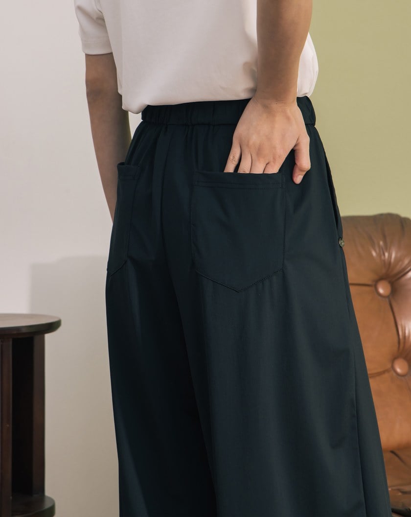 ➤抽繩可調節褲腳透氣運動長褲(兩色)