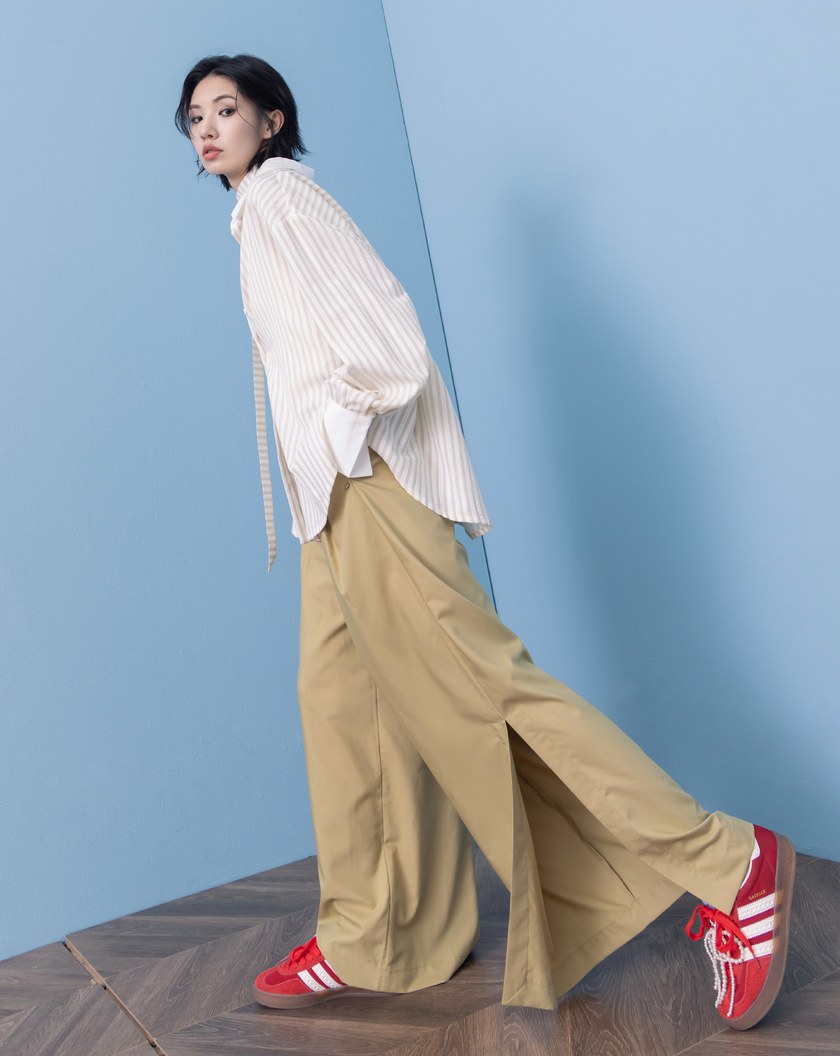 A｜冰感抗皺開衩大寬褲(兩色)