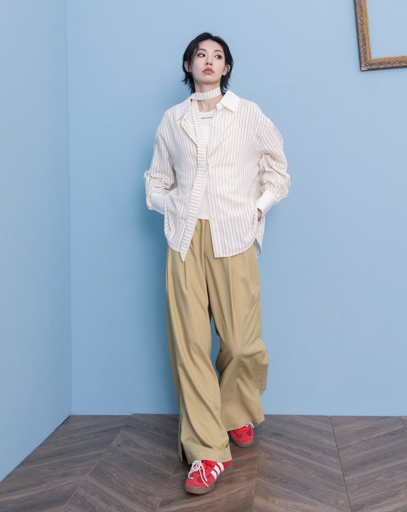 A｜冰感抗皺開衩大寬褲(兩色)