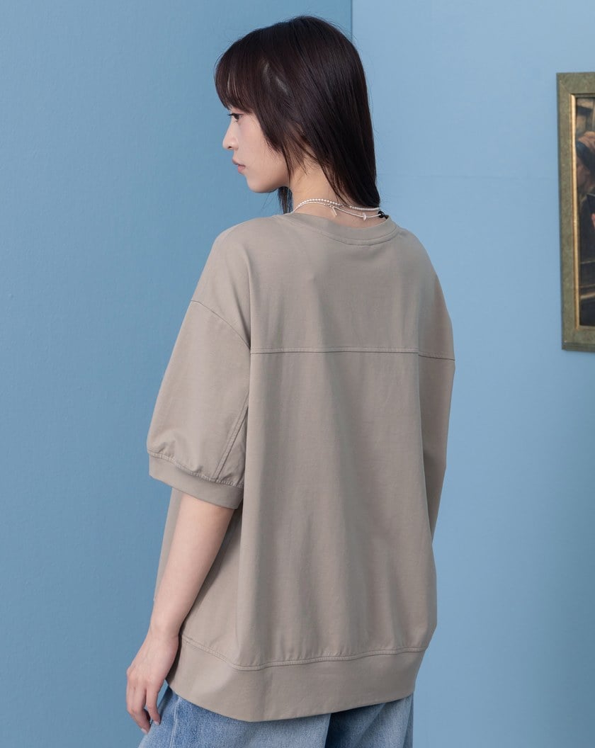 石像開派對澎袖涼感T恤(兩色)