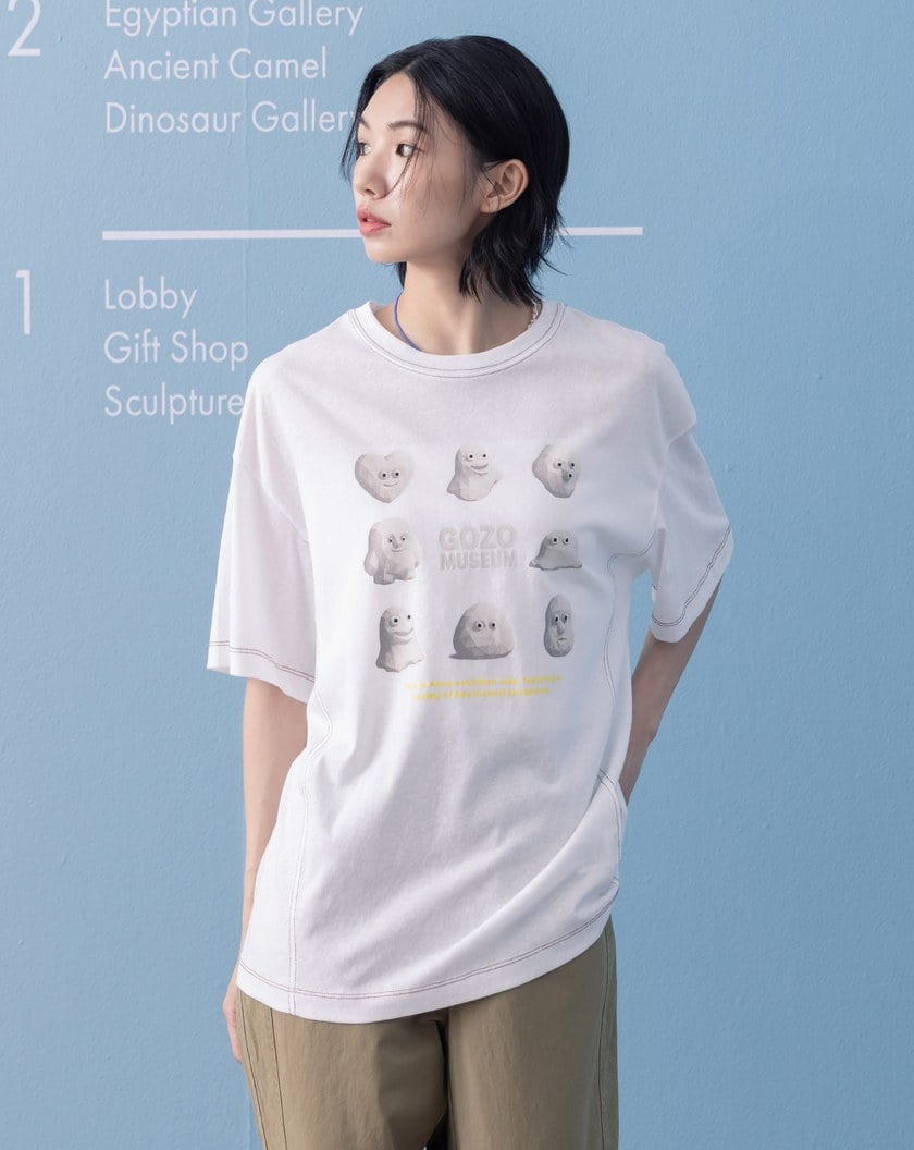 Ada石膏像竹節棉擴型T恤(三色)