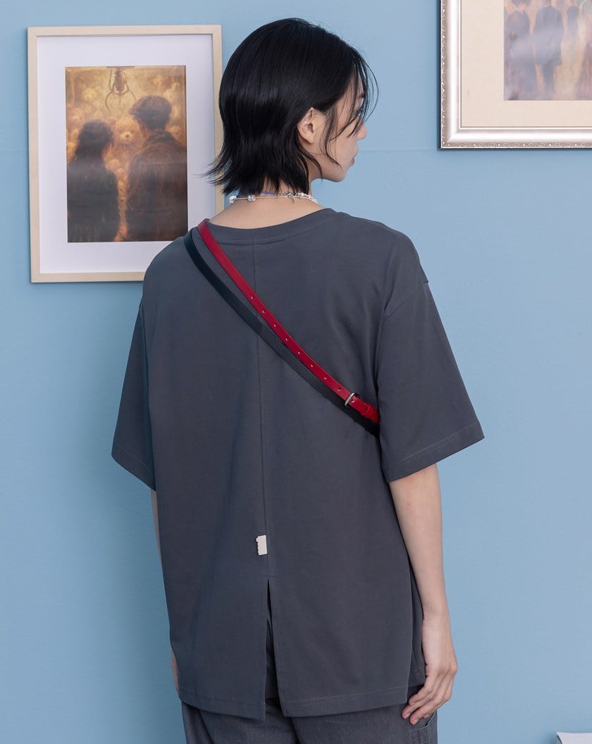 立體浮雕品牌標語涼感T恤(兩色)