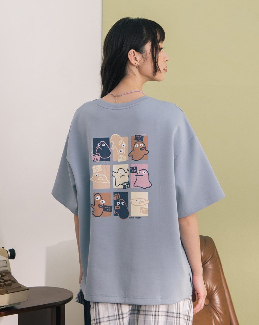 逮捕Ada九宮格圖鑑印花T恤(兩色)