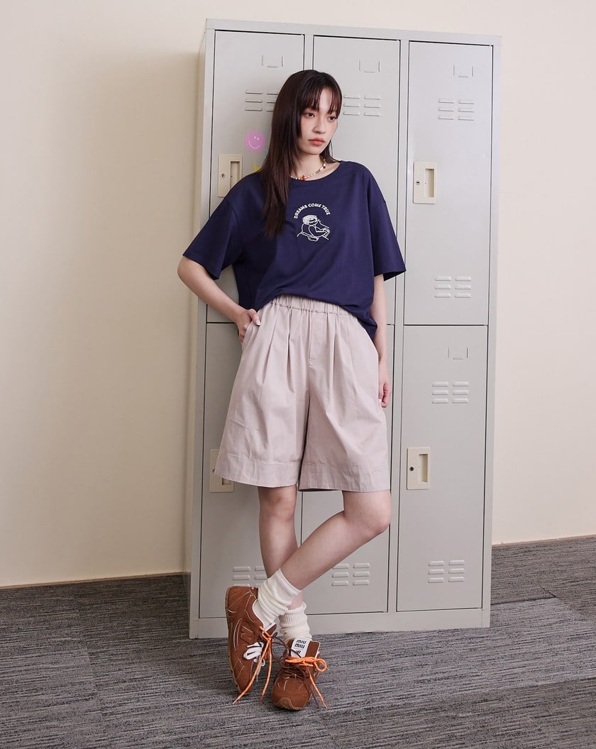 ➤Bingo奶奶繡花涼感T恤(兩色)