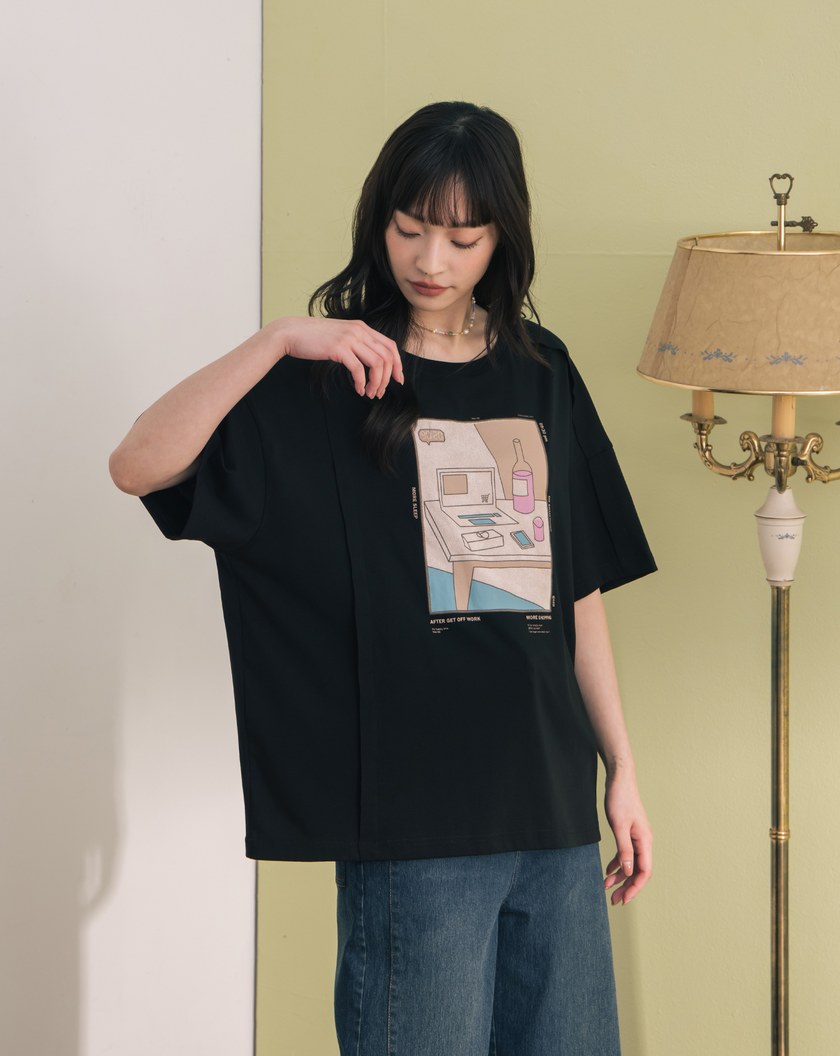 ➤療癒下班日常涼感T恤(兩色)