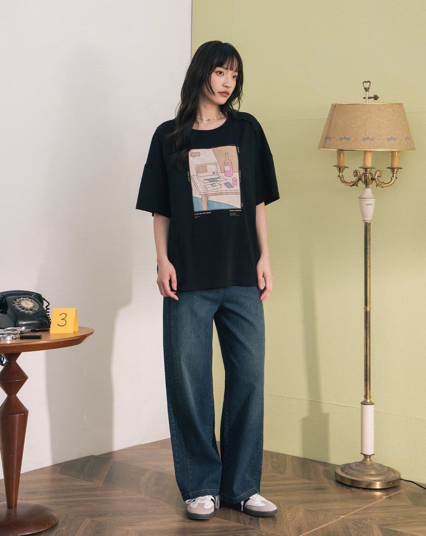 ➤療癒下班日常涼感T恤(兩色)