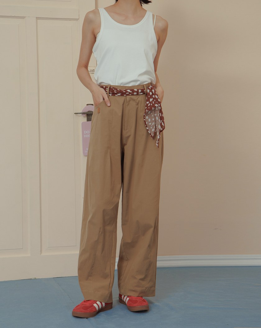 ➤涼感天絲彩色織標無袖背心(兩色)