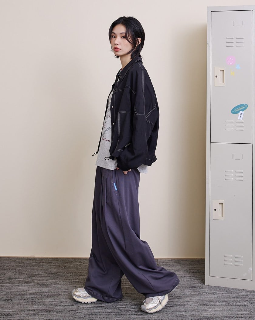 涼感天絲大口袋下擺抽繩外套(兩色)