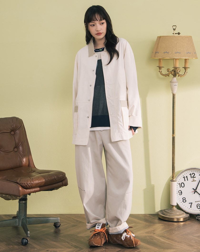 涼感天絲配色大口袋工裝外套(兩色)