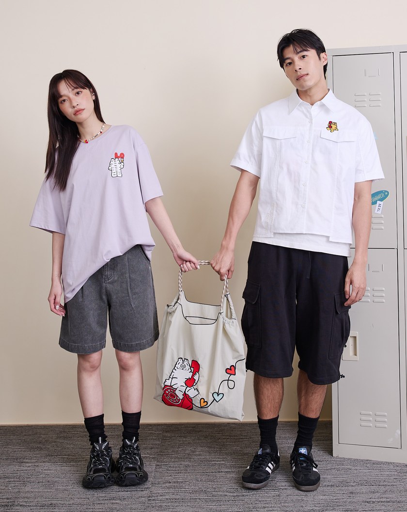 gozox小虎❤️call me tonight戀語刺繡手提袋(兩色)