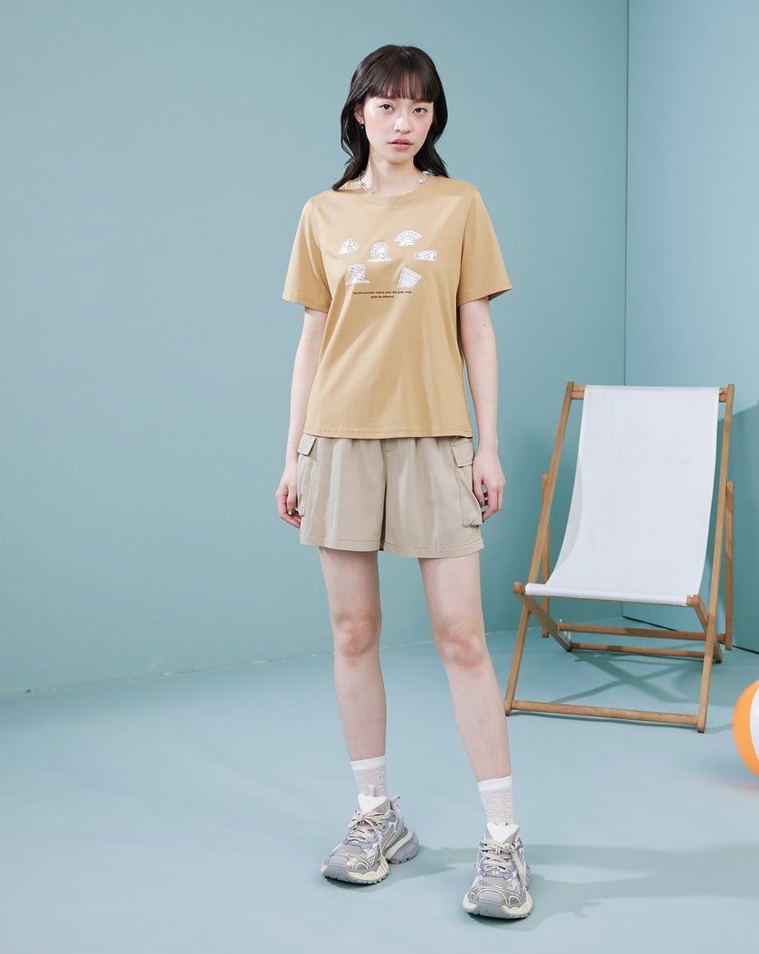 ➤希臘雕像也熱合肩涼感T恤(兩色)