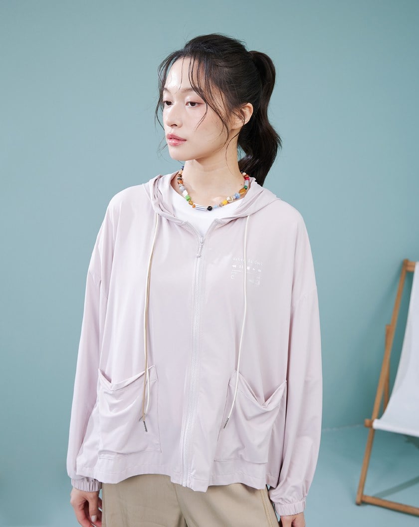 ➤冰Q棉冰感輕盈連帽外套(粉色)