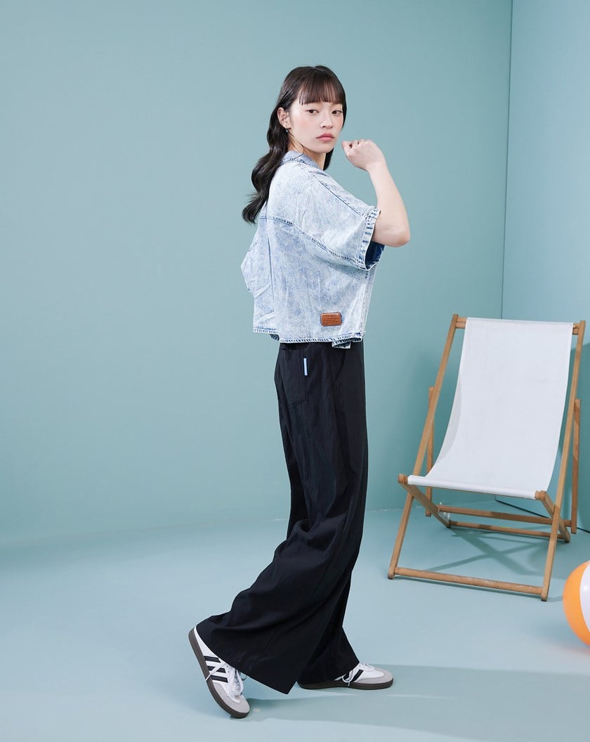 涼感天絲牛仔連袖襯衫(兩色)