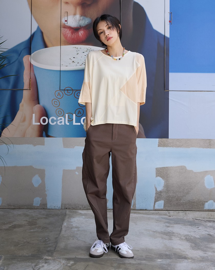 ➤造型剪接修身男友褲(兩色)