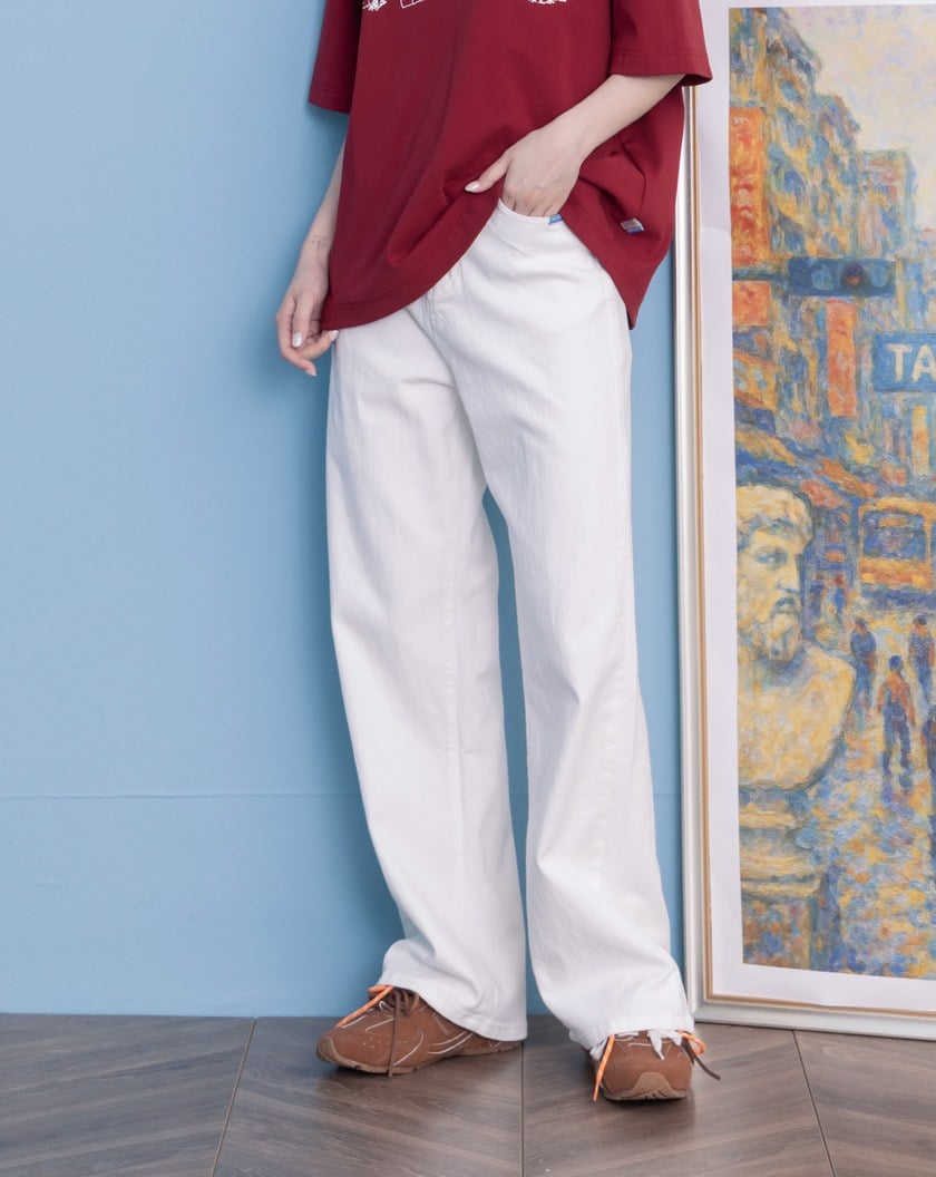 ➤好比例直腿彈性牛仔褲(兩色)