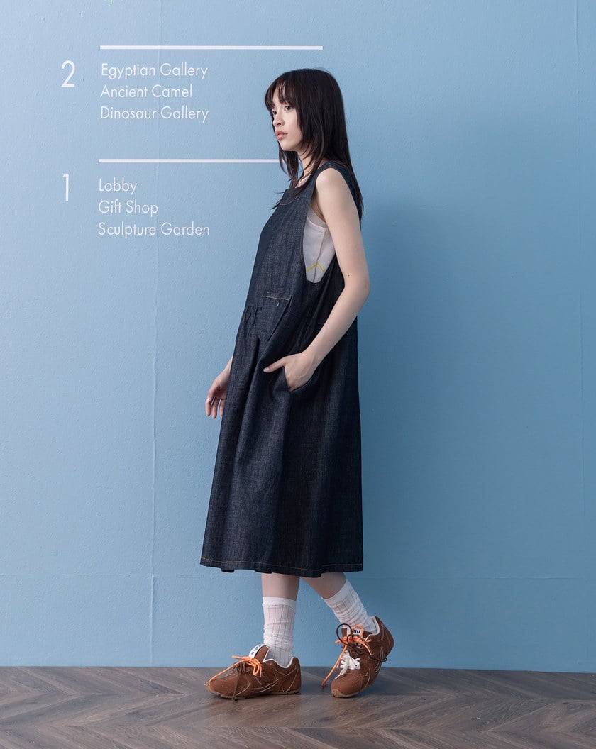 ➤口袋造型牛仔背心洋裝(兩色)