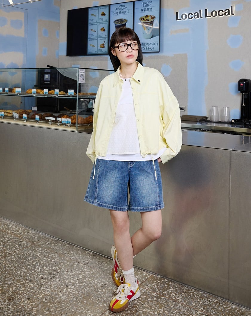 咖啡杯花苞造型襯衫外套(兩色)