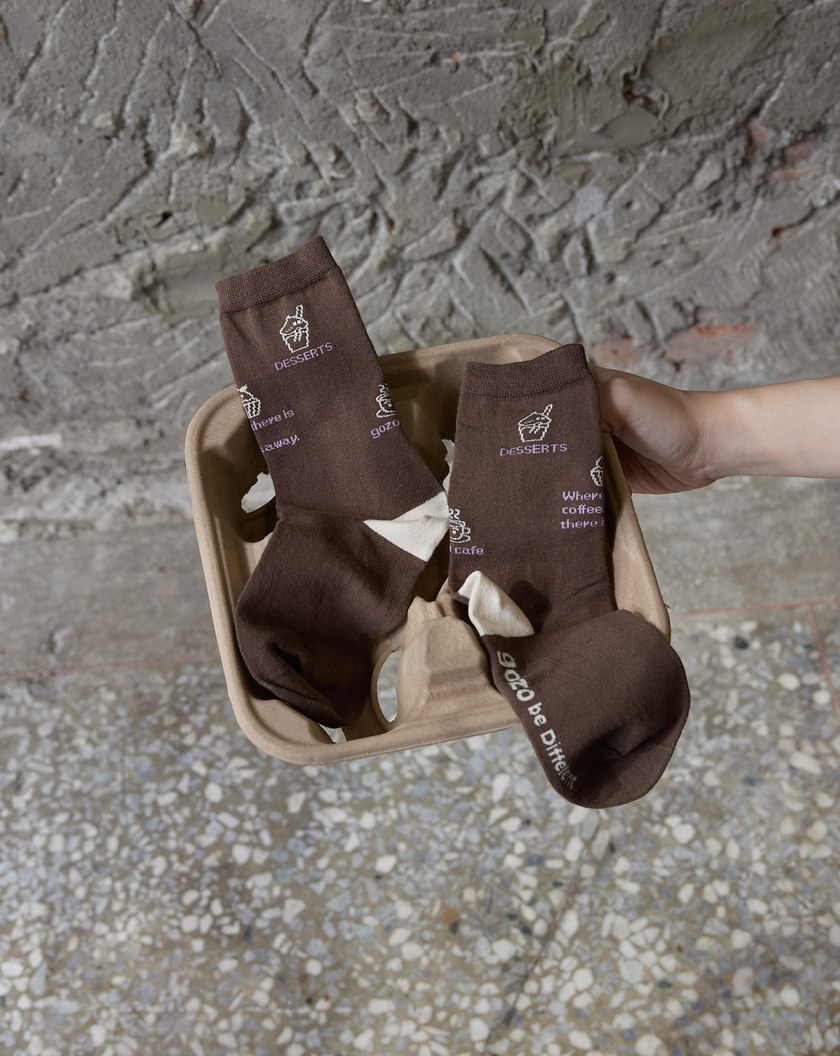 COFFEE SWEET OR ME?緹花長襪
