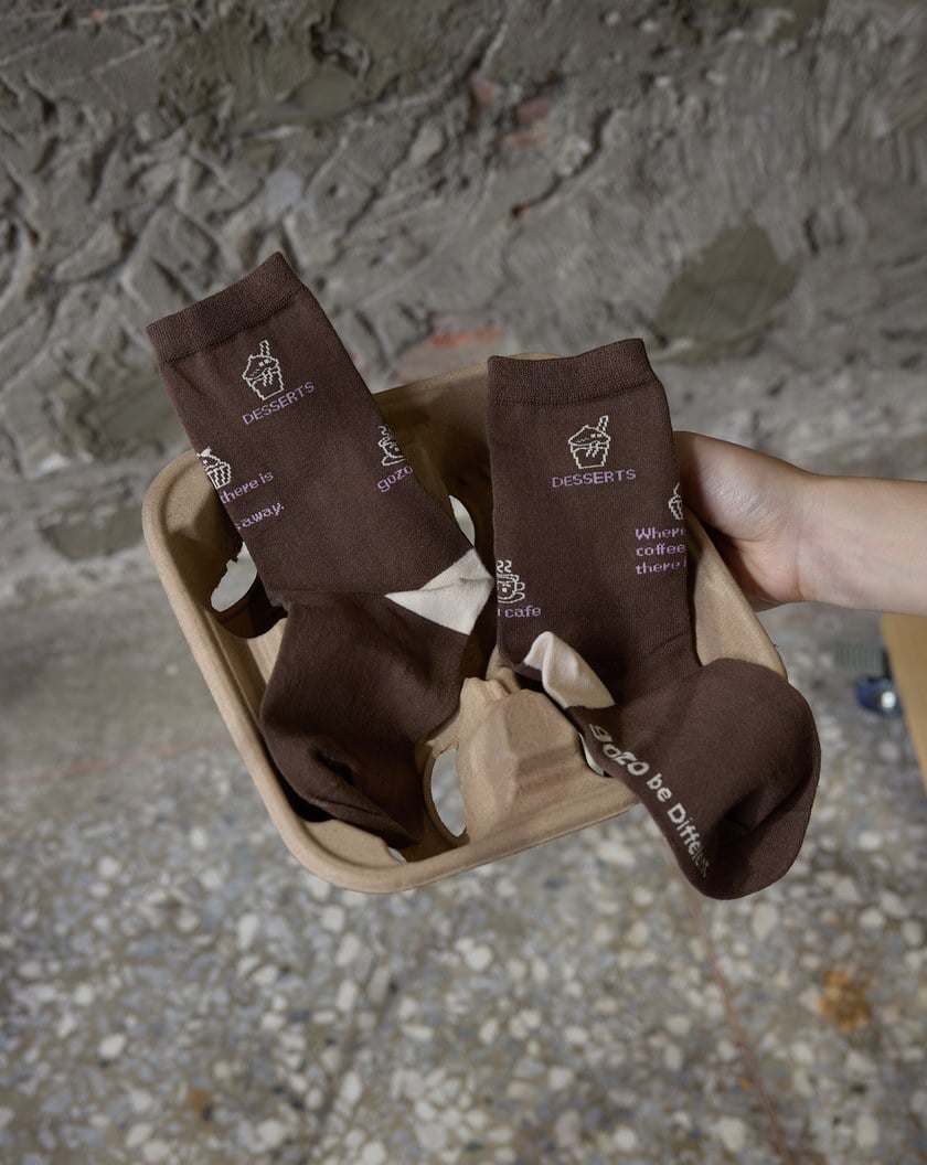 COFFEE SWEET OR ME?緹花長襪