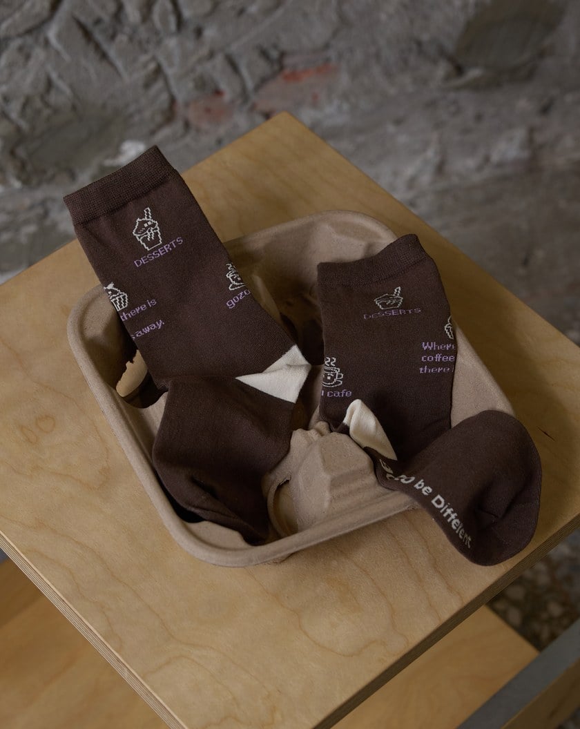 COFFEE SWEET OR ME?緹花長襪