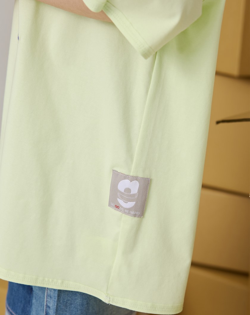 ➤│好事計劃│愛心沒有距離oversizeT恤(淺綠)