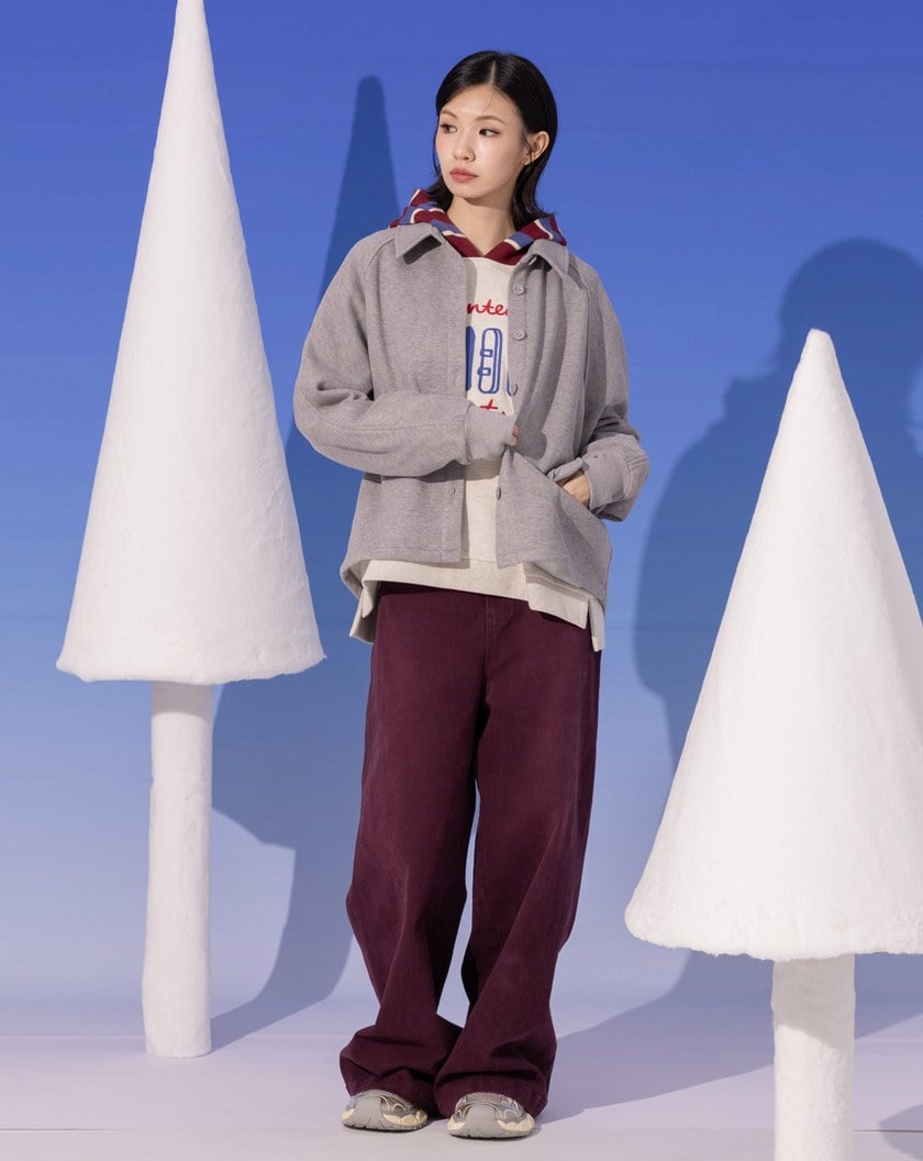 仿羊絨內刷毛襯衫外套(兩色)