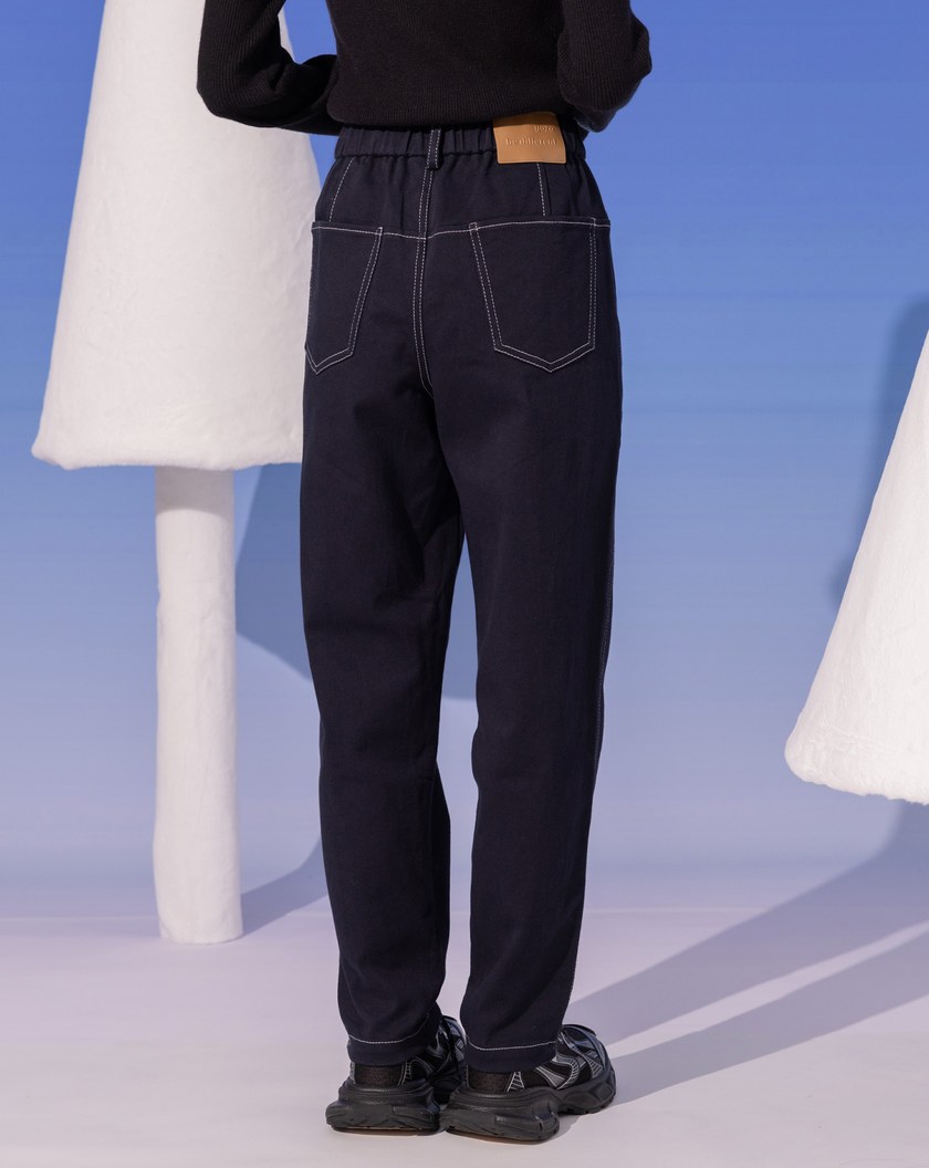 修身車線造型男友褲(兩色)