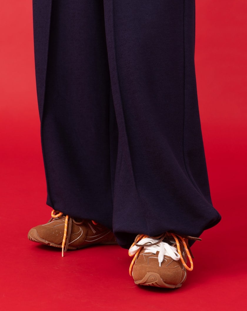 迪士尼系列 just one bite寬直筒可束口長褲(兩色)