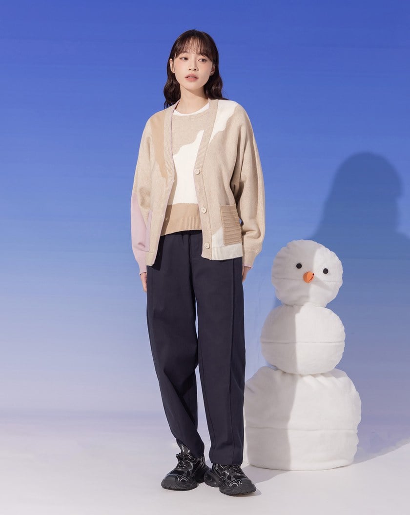 ➤休閒微縮口鬆緊長褲(兩色)