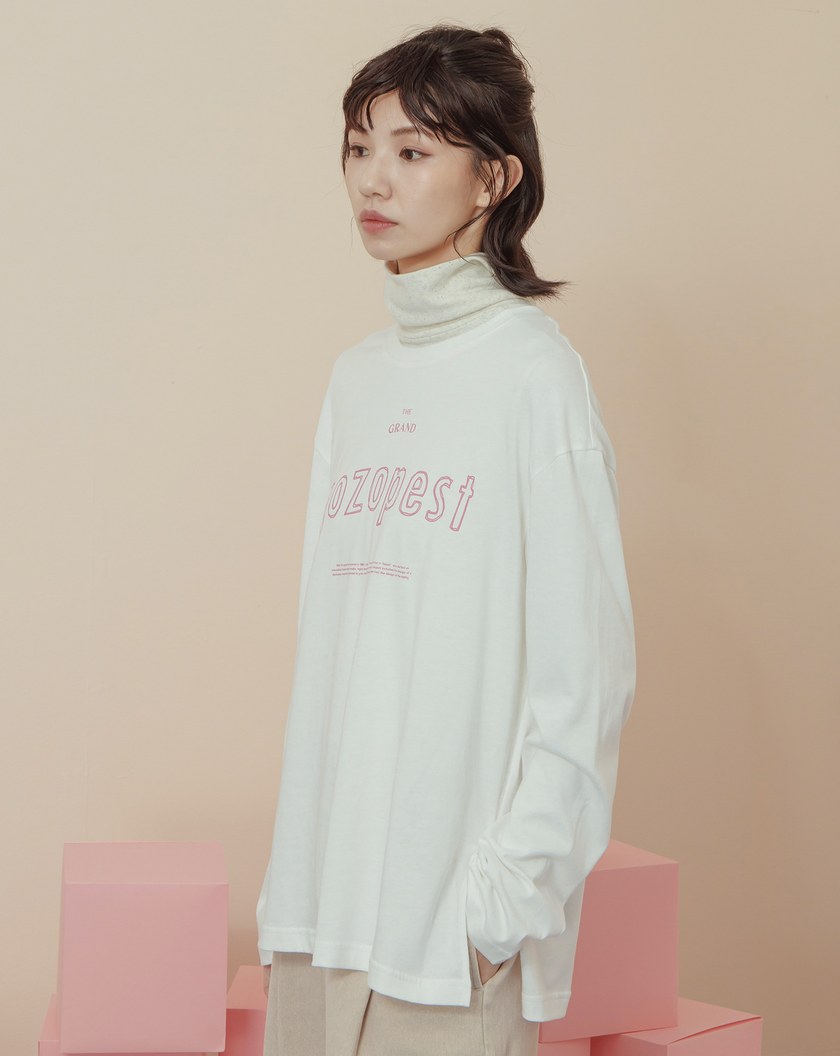 gozopest大飯店印花側開衩長袖T恤(兩色)
