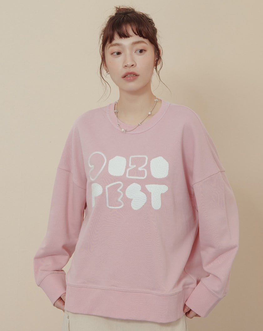 gozopest純棉落肩大學T(兩色)