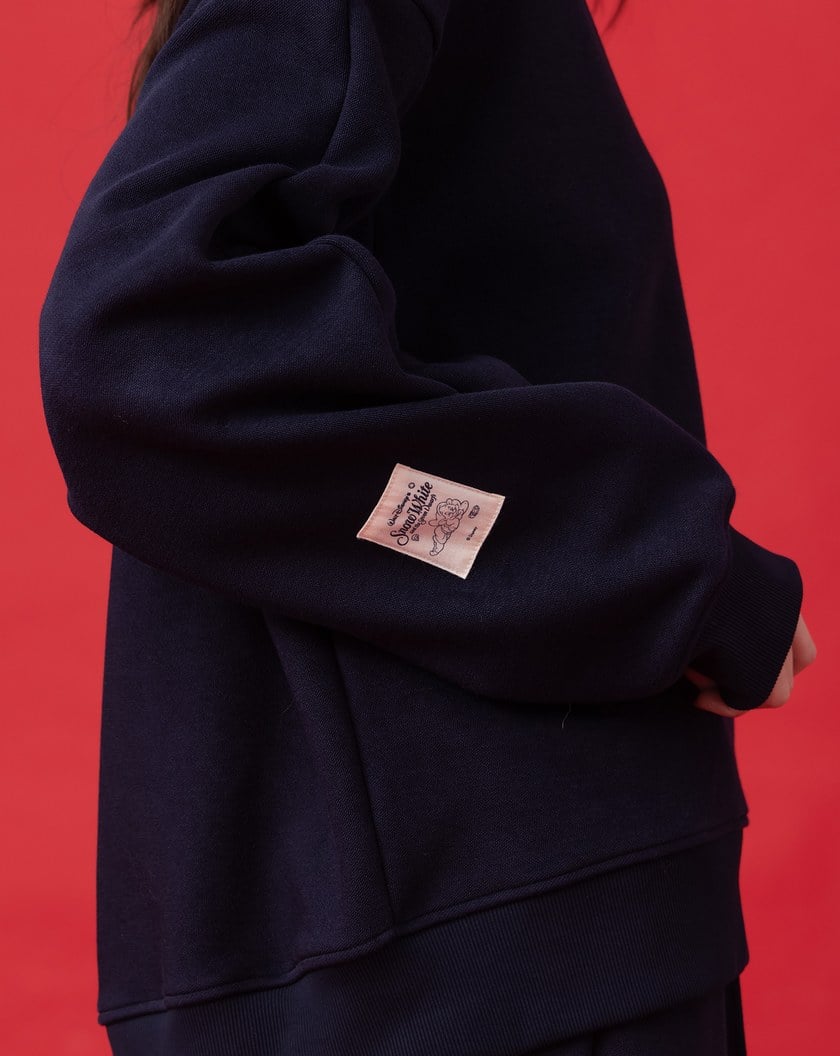 迪士尼系列 魔鏡壞皇后立體拋袖刷毛大學T