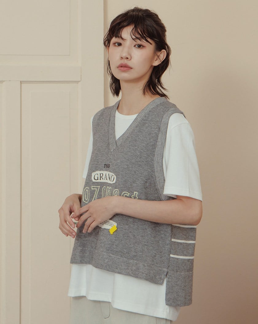 Gozopest繡花針織背心(兩色)