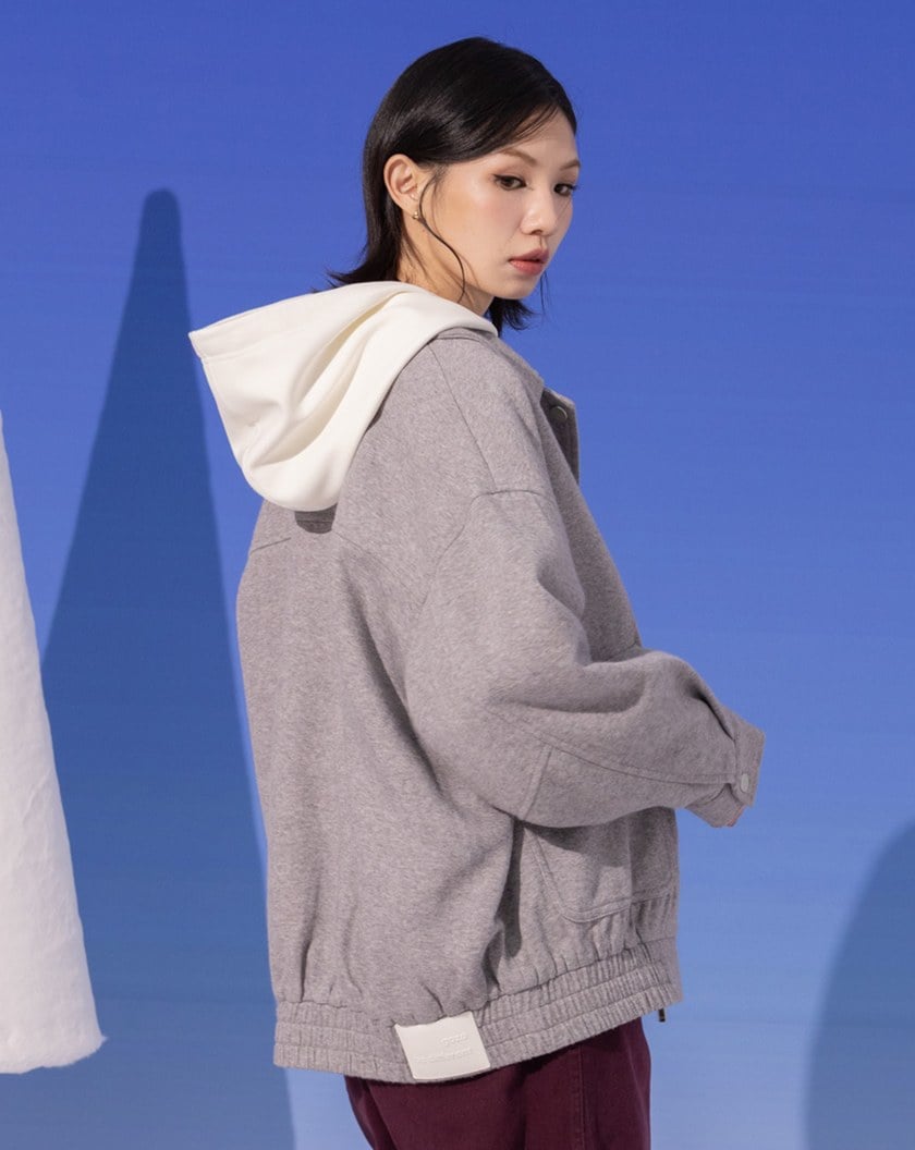 大口袋仿羊絨工裝外套