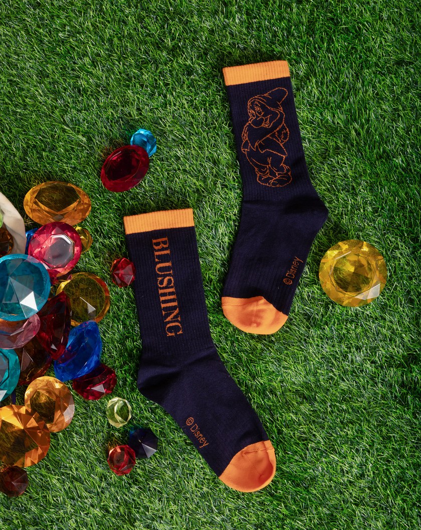 迪士尼系列 害羞鬼繡花跳色長襪