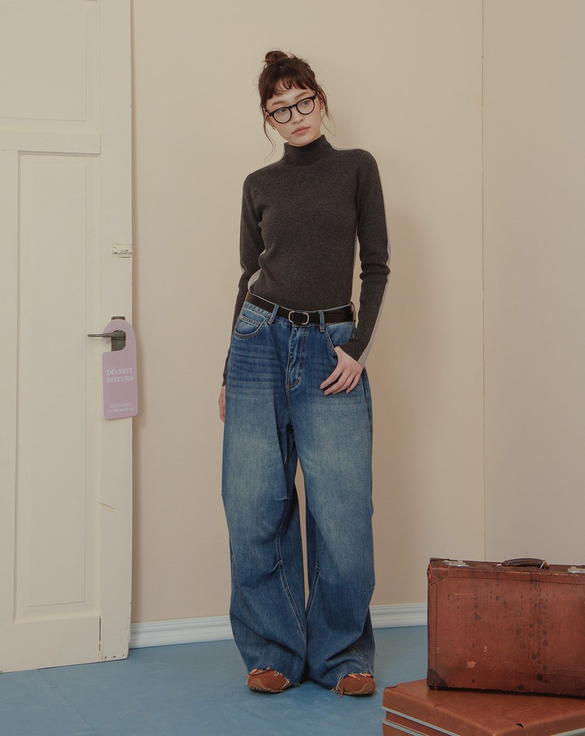 真皮圓角金釦屬無孔皮帶(三色)