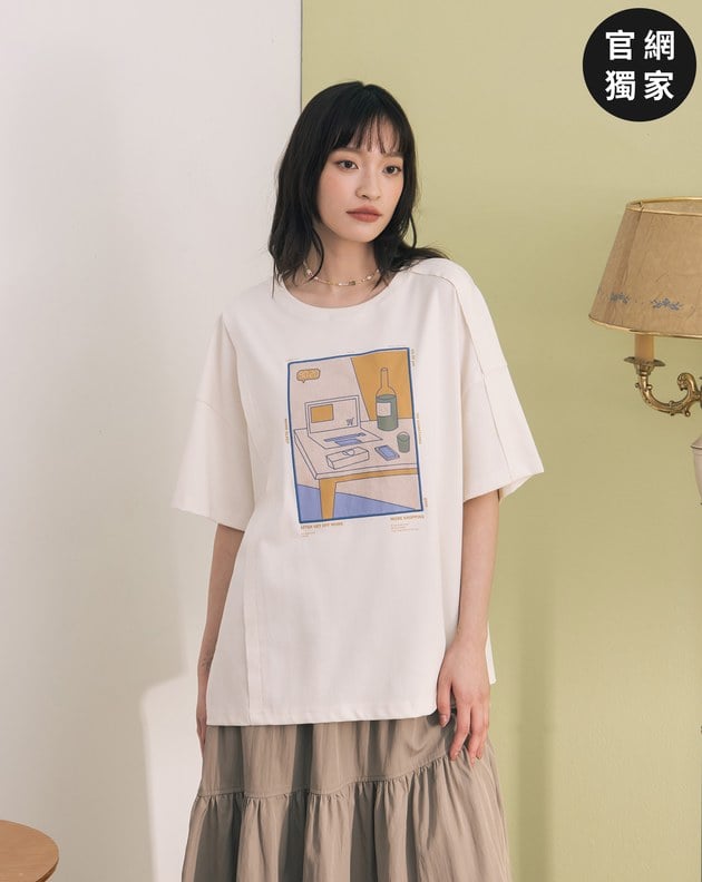 ➤療癒下班日常涼感T恤(兩色)