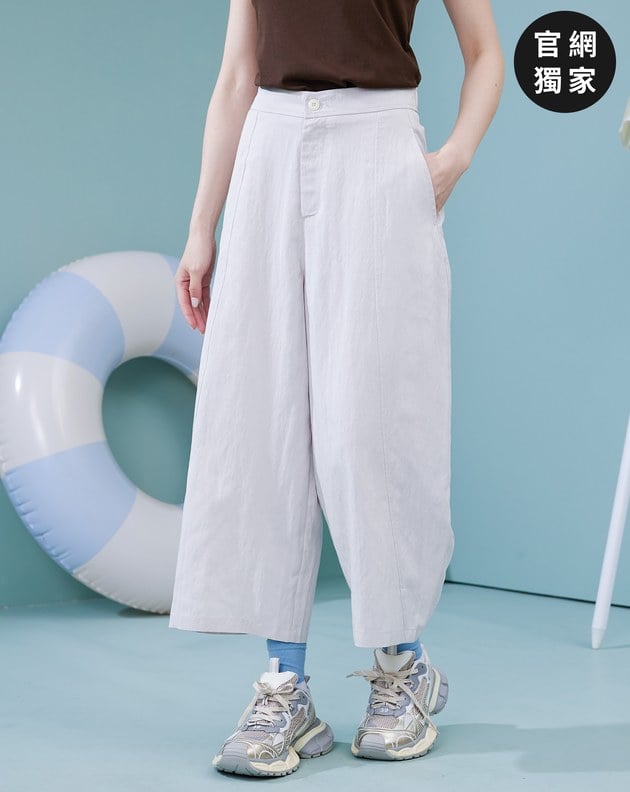 ➤涼感天絲寬版氣球褲(兩色)