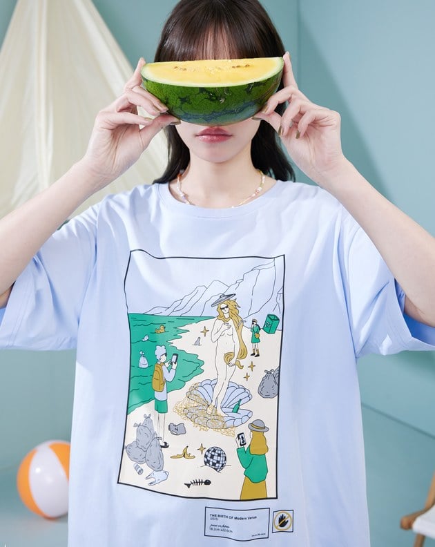 現代維納斯開衩涼感T恤(兩色)