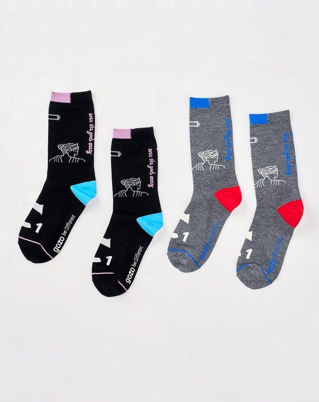 眾神也瘋狂緹花長襪(兩色)