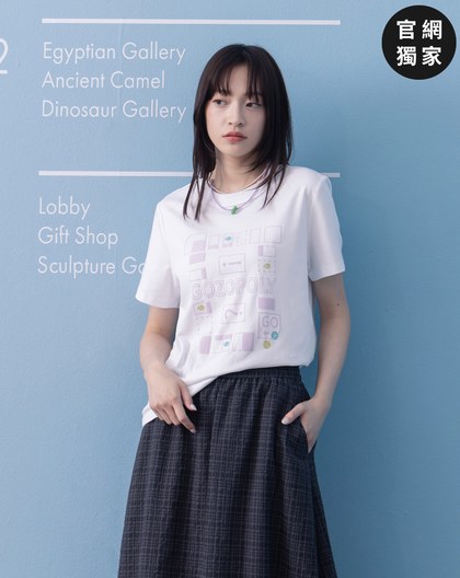 ➤gozo大富翁造型拷克領合身T恤(兩色)