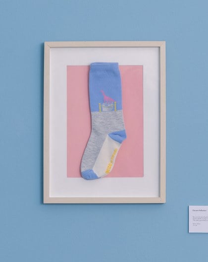 博物館的驚魂夜撞色長襪(兩色)